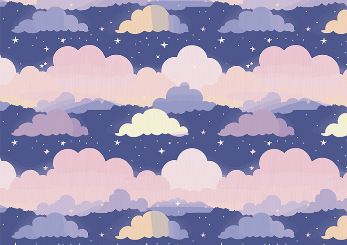 Cloudy Cosmos, Purple Twilight - Made to Measure Curtains - Image 8